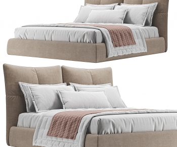 Modern Double Bed-ID:918551924