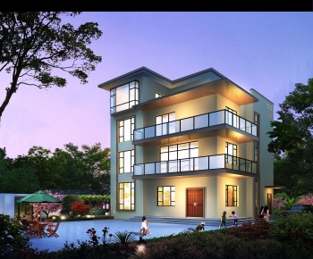 Modern Villa Appearance-ID:472310072