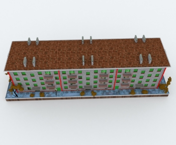 Modern School Building-ID:735125065