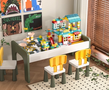 Modern Children's Table/chair-ID:865123994