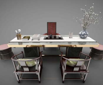 New Chinese Style Tea Tables And Chairs-ID:990825897