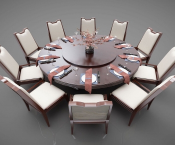 New Chinese Style Dining Table And Chairs-ID:603330181