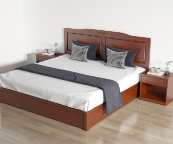 Modern Double Bed-ID:851190159
