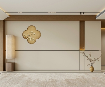 New Chinese Style TV Wall-ID:446167957