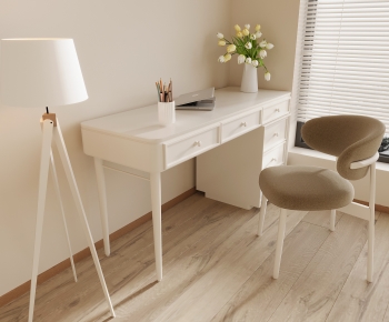 Modern Computer Desk And Chair-ID:359591965