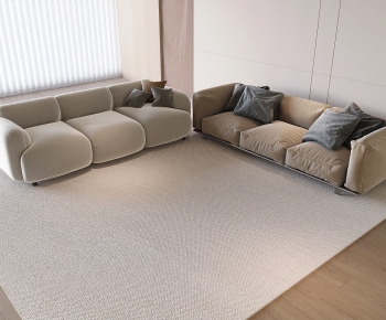 Modern Three-seat Sofa-ID:257360953