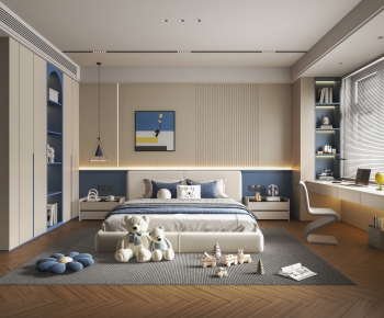 Modern Boy's Room And Son's Room-ID:887136945