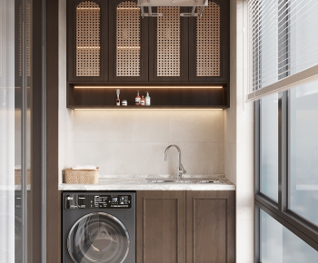French Style Balcony Cabinet-ID:504591945
