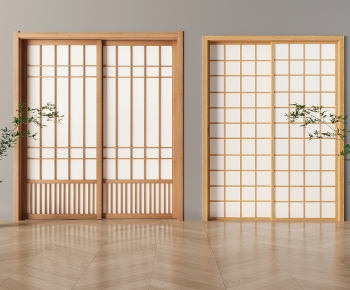 法式中古实木推拉门-ID:454441071