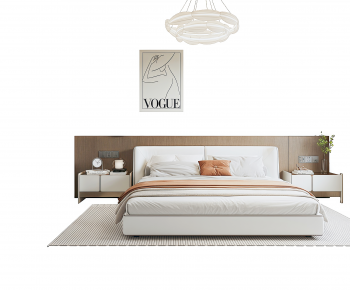 Modern Double Bed-ID:499610902