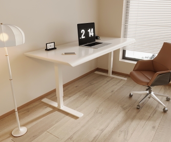 Modern Computer Desk And Chair-ID:563189033