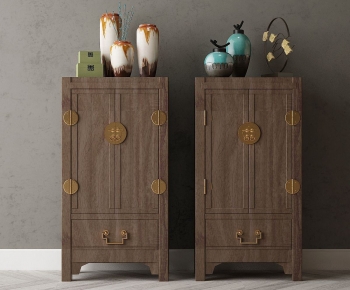 New Chinese Style Entrance Cabinet-ID:869105107