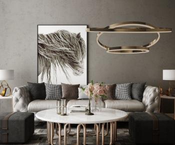 Modern Three-seat Sofa-ID:413302901