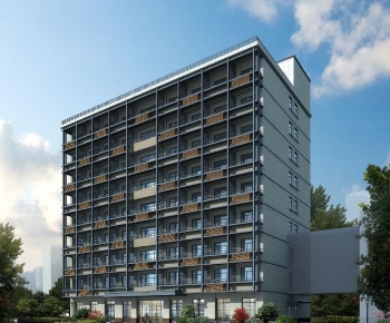 Modern School Building-ID:499351988