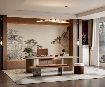 New Chinese Style Tea House-ID:965850411
