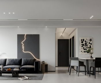 Modern A Living Room-ID:583681114