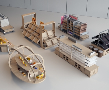 Modern Supermarket Shelf-ID:668110852