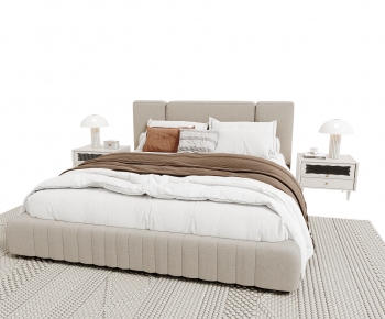 Modern Double Bed-ID:472939072