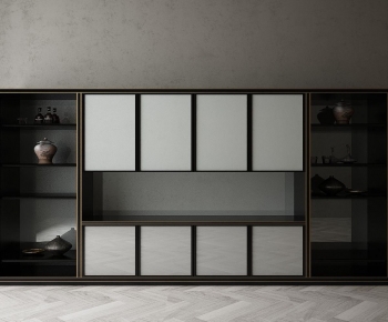 New Chinese Style Decorative Cabinet-ID:301136026