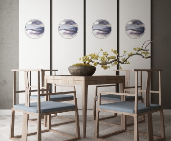 New Chinese Style Dining Table And Chairs-ID:157885071