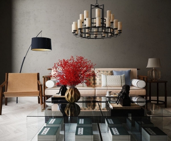 New Chinese Style Sofa Combination-ID:919652944