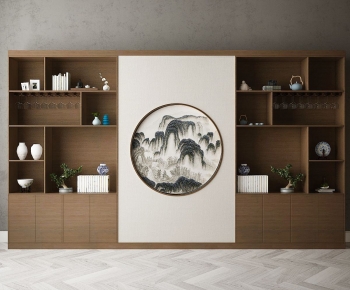 New Chinese Style Decorative Cabinet-ID:226317887