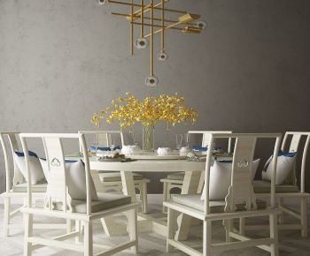 New Chinese Style Dining Table And Chairs-ID:197772983