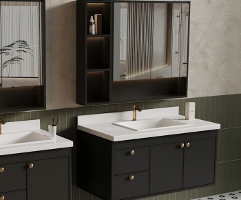 French Style Bathroom Cabinet-ID:821707012