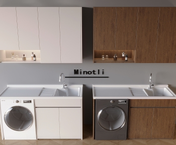 Modern Laundry Cabinet-ID:127676013