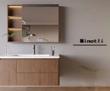 Modern Bathroom Cabinet-ID:459302906