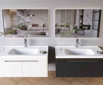 Modern Bathroom Cabinet-ID:164253004