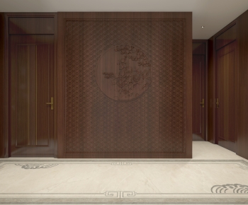 New Chinese Style Hallway-ID:772309369