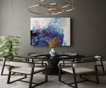 New Chinese Style Dining Table And Chairs-ID:671693095