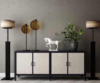 New Chinese Style Side Cabinet-ID:787132027