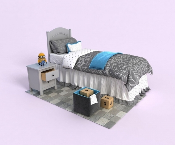 Modern Child's Bed-ID:310609109