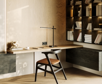 Modern Computer Desk And Chair-ID:644016031