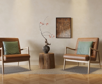 Wabi-sabi Style Lounge Chair-ID:961430074