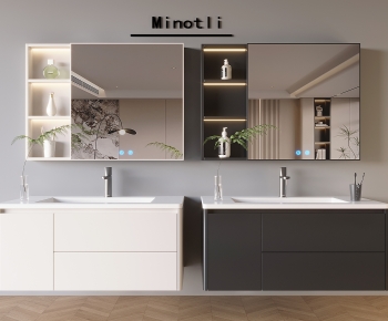 Modern Bathroom Cabinet-ID:935940033