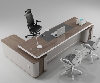 Modern Office Desk And Chair-ID:359174011