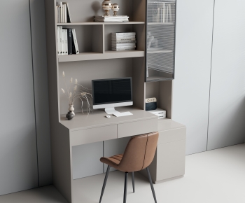 Modern Computer Desk And Chair-ID:135819929
