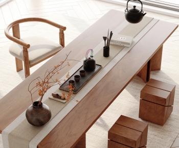 New Chinese Style Tea Tables And Chairs-ID:446660044