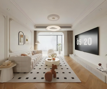 Modern A Living Room-ID:666289092