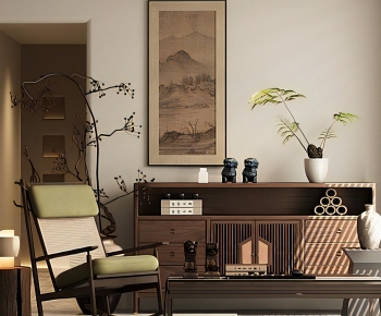 New Chinese Style Side Cabinet-ID:282537941