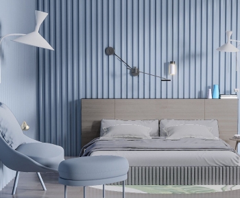 Modern Double Bed-ID:104520088