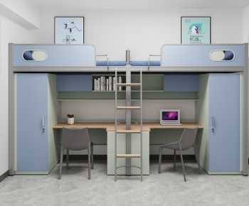 Modern Bunk Bed-ID:418046004