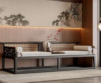 New Chinese Style A Sofa For Two-ID:705693017