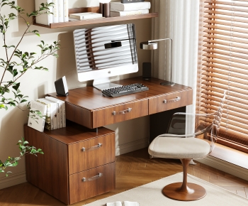 Modern Computer Desk And Chair-ID:116163025
