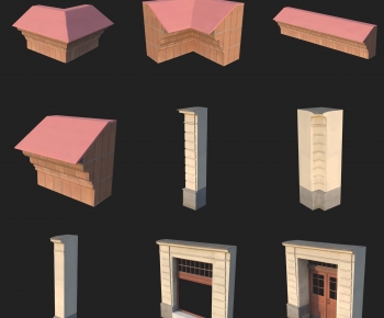 Modern Building Component-ID:571491968