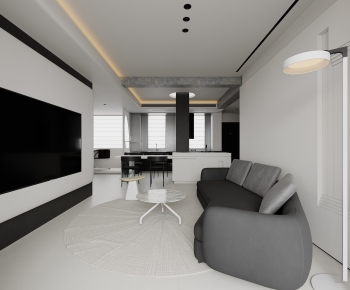 Modern A Living Room-ID:343549013