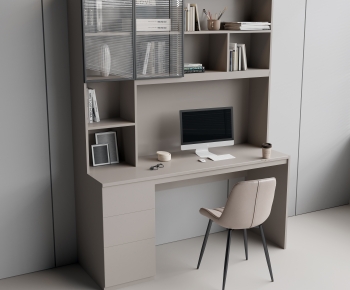 Modern Computer Desk And Chair-ID:663280537